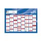 Calendrier Banque Quo Vadis - Français - Classic - 16 mois de Sept/Déc - 55x40,5 cm par 10 - Bleu