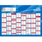 Quo Vadis - Calendrier mural - 2025-2026 - Français - Classic - Bleu - 16 mois de septembre à décembre - 55x40,5 cm - par 10