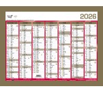 Quo Vadis - Calendrier mural - 2026 - Français - Classic - 14 mois de déc. à janv - 43x33,5 cm - par 10