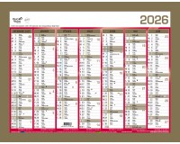 Quo Vadis - Calendrier mural - 2026 - Français - Classic - 14 mois de déc. à janv - 43x33,5 cm - par 10