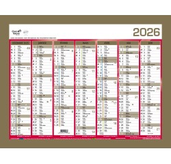 Quo Vadis - Calendrier mural - 2026 - Français - Classic - 14 mois de déc. à janv - 43x33,5 cm - par 10