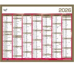 Quo Vadis - Calendrier mural - 2026 - Français - Classic - 14 mois de déc. à janv - 43x33,5 cm - par 10