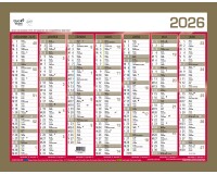 Quo Vadis - Calendrier mural - 2026 - Français - Classic - 14 mois de déc. à janv - 55x40,5 cm - par 10