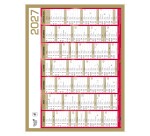 Quo Vadis - Calendrier mural - 2027 - Français - Classic - Jaune - 14 mois de décembre à janvier - 43x33,5 cm