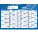 Quo Vadis - Calendrier mural - 2026 - Français - Classic - Bleu - 13 mois de janvier à janvier - 65x43 cm - par 10