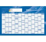 Quo Vadis - Calendrier mural - 2027 - Français - Classic - Bleu - 13 mois de janvier à janvier - 65x40,5 cm - par 10