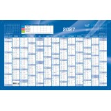 Quo Vadis - Calendrier mural - 2027 - Français - Classic - Bleu - 13 mois de janvier à janvier - 65x40,5 cm - par 10