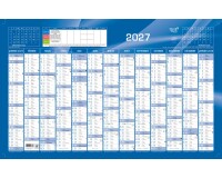 Quo Vadis - Calendrier mural - 2027 - Français - Classic - Bleu - 13 mois de janvier à janvier - 65x40,5 cm - par 10