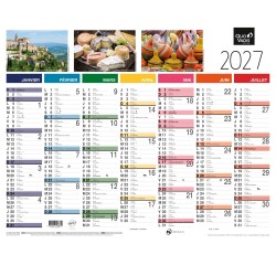 Quo Vadis - Calendrier mural - 2027 - Français - Tradition - Tradition - 13 mois de janvier à janvier - 43x33,5 cm - par 10