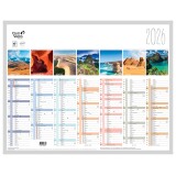 Quo Vadis - Calendrier mural - 2026 - Français - La terre - Multicolore - 13 mois de janvier à janvier - 43x33,5 cm - par 10