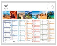 Quo Vadis - Calendrier mural - 2026 - Français - La terre - Multicolore - 13 mois de janvier à janvier - 43x33,5 cm - par 10