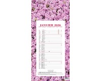 Quo Vadis - Bloc mensuel - 2026 - Français - Fantaisie - Multicolore - 12 mois de janv à déc. - 16x33,5 cm - par 10