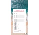 Quo Vadis - Bloc mensuel - 2027 - Français - Fantaisie - Evasion - 12 mois de janvier à décembre - 16x33,5 cm