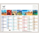 Quo Vadis - Calendrier mural - 2026 - Français - La terre - Multicolore - 13 mois de janvier à janvier - 55x40,5 cm - par 10