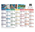 Quo Vadis - Calendrier mural - 2026 - Français - Tradition - Multicolore - 13 mois de janvier à janvier - 55x40,5 cm - par 10
