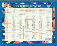 Quo Vadis - Calendrier mural - 2025-2026 - Français - Classic - Multicolore - 14 mois de août à septembre - 43x33,5 cm - par 10