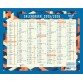 Quo Vadis - Calendrier mural - 2025-2026 - Français - Classic - Multicolore - 14 mois de août à septembre - 43x33,5 cm - par 10