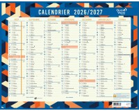 Quo Vadis - Calendrier mural - 2026-2027 - Français - Classic - Eventail - 14 mois de août à septembre - 43x33,5 cm