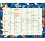 Quo Vadis - Calendrier mural - 2026-2027 - Français - Classic - Eventail - 14 mois de août à septembre - 43x33,5 cm