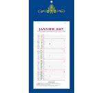 Quo Vadis - Bloc mensuel - 2027 - Français - Skytos - 12 mois de janvier à décembre - 20x41,5 cm