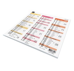 Quo Vadis - Calendrier origami - 2026 - Français - Arc en ciel - Multicolore - 12 mois de janv à déc. - 36x18 cm - par 10