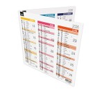 Quo Vadis - Calendrier origami - 2026 - Français - Arc en ciel - Multicolore - 12 mois de janv à déc. - 36x18 cm - par 10