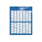 Calendrier Annuel vertical Quo Vadis - Français - Classic - 14 mois de Déc/Janv - 43x55 cm par 10 - Bleu