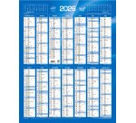 Quo Vadis - Calendrier mural - 2026 - Français - Classic - Bleu - 14 mois de décembre à janvier - 43x55 cm - par 10