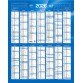 Quo Vadis - Calendrier mural - 2026 - Français - Classic - Bleu - 14 mois de décembre à janvier - 43x55 cm - par 10