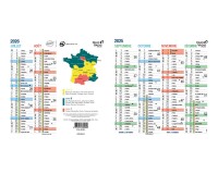 Quo Vadis - Calendrier origami - 2025-2026 - Français - Classic - 12 mois de septembre à août - 36x18 cm - par 10