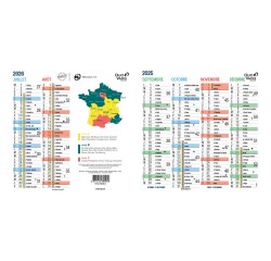 Quo Vadis - Calendrier origami - 2025-2026 - Français - Classic - 12 mois de septembre à août - 36x18 cm - par 10