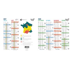 Quo Vadis - Calendrier origami - 2026-2027 - Français - Classic - 12 mois de septembre à août - 36x18 cm - par 10