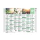 Quo Vadis - Calendrier mural - 2026 - Français - Equology - Multicolore - 14 mois de décembre à janvier - 18x13,5 cm -  recyclé - par 10