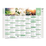 Quo Vadis - Calendrier mural - 2027 - Français - Equology - § - 14 mois de décembre à janvier - 18x13,5 cm recyclé