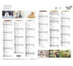 Quo Vadis - Calendrier mural - 2027 - Français - Fantaisie - Animaux - 12 mois de janvier à décembre - 43x33,5 cm - par 10