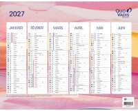 Quo Vadis - Calendrier éphéméride - 2027 - Français - Fantaisie - Iconique - 12 mois de janvier à décembre - 27x21 cm