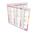 Quo Vadis - Calendrier origami - 2026 - Français - Fantaisie - Multicolore - 12 mois de janv à déc. - 36x18 cm - par 10