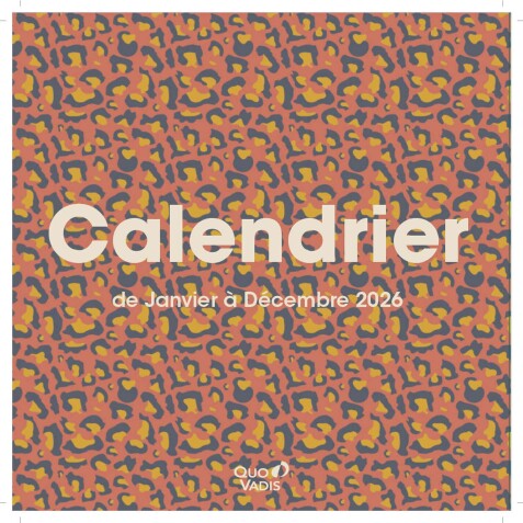 Quo Vadis - Calendrier à feuillets - Spiralé - 2026 - Français - Eterny - Multicolore - 12 mois de janv à déc. - 30x30 cm - par 5