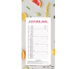 Quo Vadis - Bloc mensuel - 2026 - Français - Fantaisie - Multicolore - 12 mois de janv à déc. - 16x33,5 cm - par 10