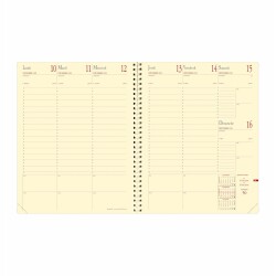 Quo Vadis - Recharge Agenda - Spiralé - 2026 - Manager S Prestige - Semainier Planning - Français - 12 mois et 1/2 de mi-décembre à décembre - 21x27 cm