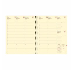 Quo Vadis - Recharge Agenda - Spiralé - 2027 - Manager S Prestige - Semainier Planning - Français - 12 mois et 1/2 de mi-décembre à décembre - 21x27 cm