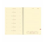 Quo Vadis - Agenda - Spiralé - 2026 - Note 24 S Prestige - Semainier Notes - Français - Impala - Noir - 12 mois et 1/2 de mi-décembre à décembre - 16x24 cm