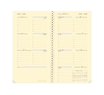 Quo Vadis - Agenda - Spiralé avec répertoire - 2027 - Planorizon S Prestige - Semainier Horizontal - Français - Impala - Noir - 12 mois et 1/2 de mi-décembre à décembre - 8,8x17 cm