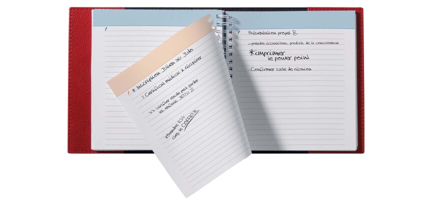 Quo Vadis - Recharge Fiches de notes - Spiralé - FICHE NOTES TIME LIFE MEDIUM - 16x16 cm