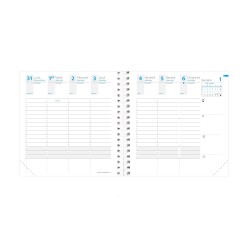 Quo Vadis - Recharge Agenda - Spiralé - 2026 - Time & Life Medium - Semainier Planning - Français - 13 mois de déc. à déc. - 16x16 cm