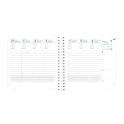 Quo Vadis - Recharge Agenda - Spiralé - 2026 - Time & Life Medium - Semainier Planning - Français - 13 mois de déc. à déc. - 16x16 cm