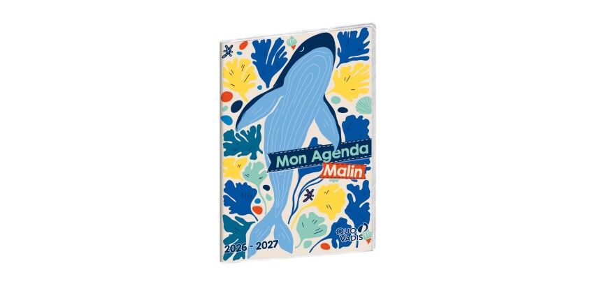 Quo Vadis - Agenda année scolaire - 2026-2027 - Mon Agenda Malin - Français - Superhero - 21x29,7 cm