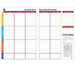 Quo Vadis - Agenda année scolaire - 2026-2027 - Mon Agenda Malin - Français - Superhero - 21x29,7 cm