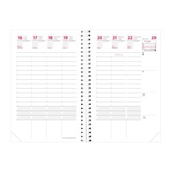 Quo Vadis - Recharge Agenda année scolaire - Spiralé - 2025-2026 - Time & Life Pocket - Semainier Planning - Français - 13 mois de août à août - 10x15 cm