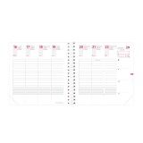 Quo Vadis - Recharge Agenda année scolaire - Spiralé - 2025-2026 - Time & Life Medium - Semainier Planning - Français - 13 mois de août à août - 16x16 cm